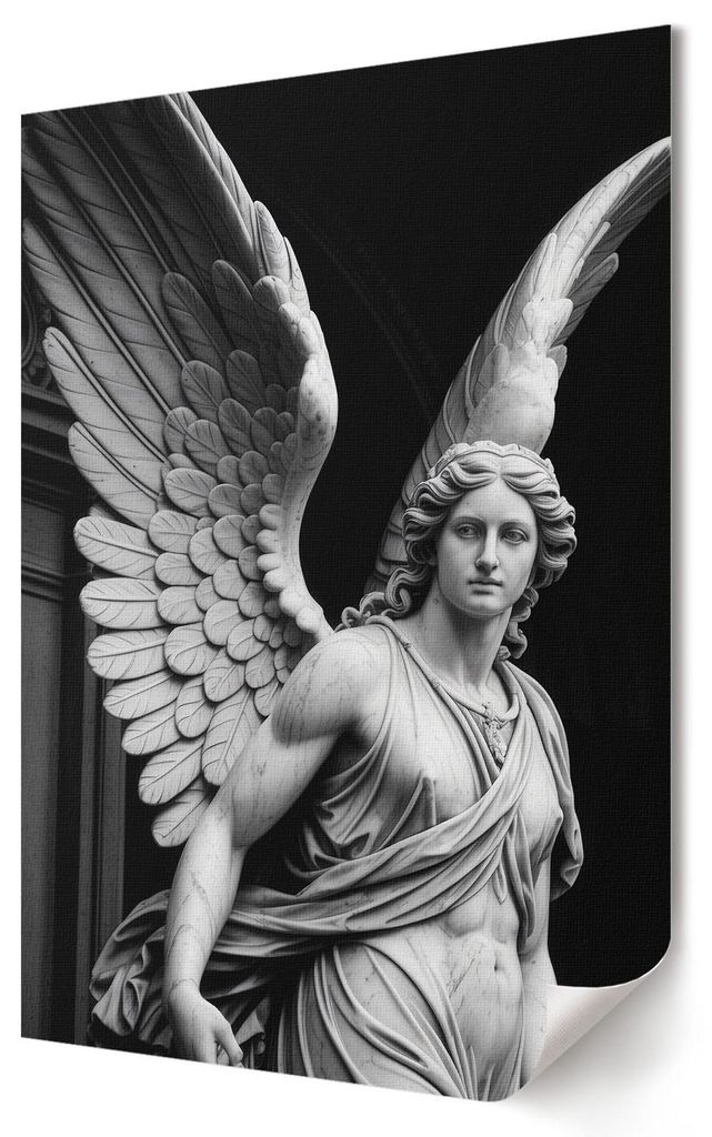 Engelsgestalt- Kunstdruck A2 (42x59 cm) - Klassisch, minimalistisch, künstlerisch- Wandbild für Wohnzimmer Schlafzimmer & Flur, Modernes Poster W...