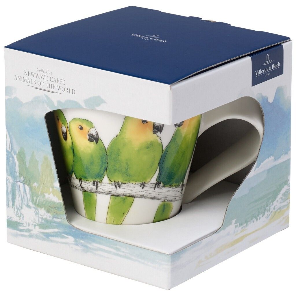 Villeroy & Boch NewWave Caffè Braunwangensittich Becher mit Produktbild 