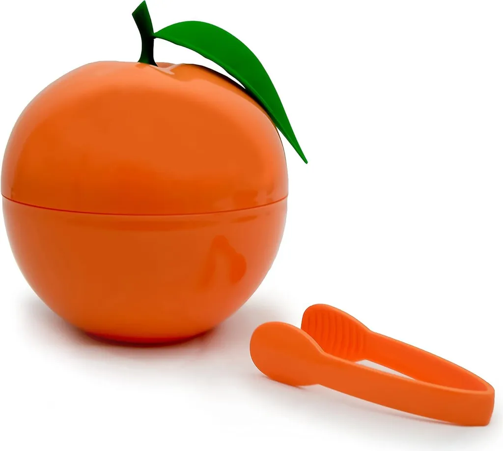 Seau à glace anti-condensation 700 ml écorce d'orange avec pince inox