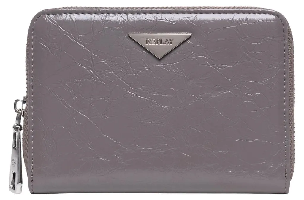 Grand Portefeuille Tout-en-un REPLAY Gris Granite avec Zip Intégral