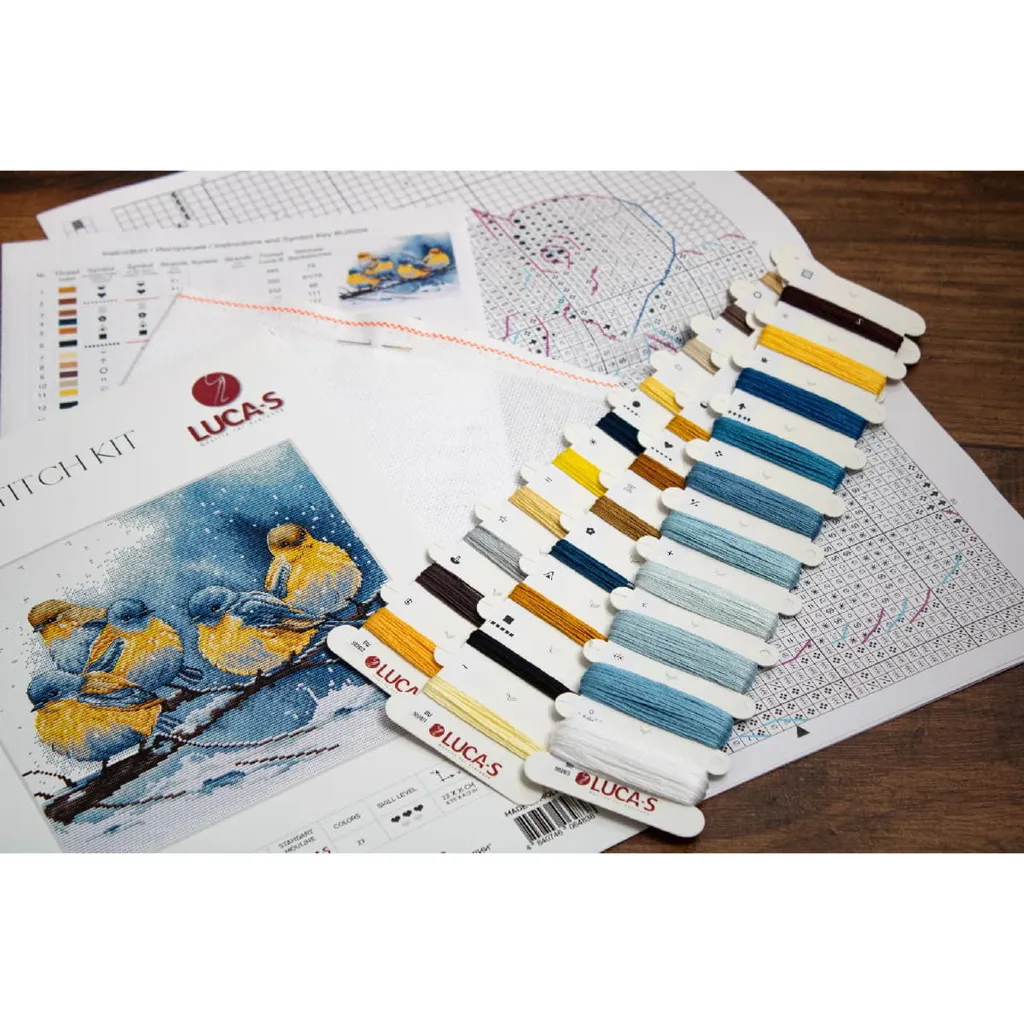 Kit Ricamo Luca-S Tordi Orientali B556 | Punto Croce Professionale - 3