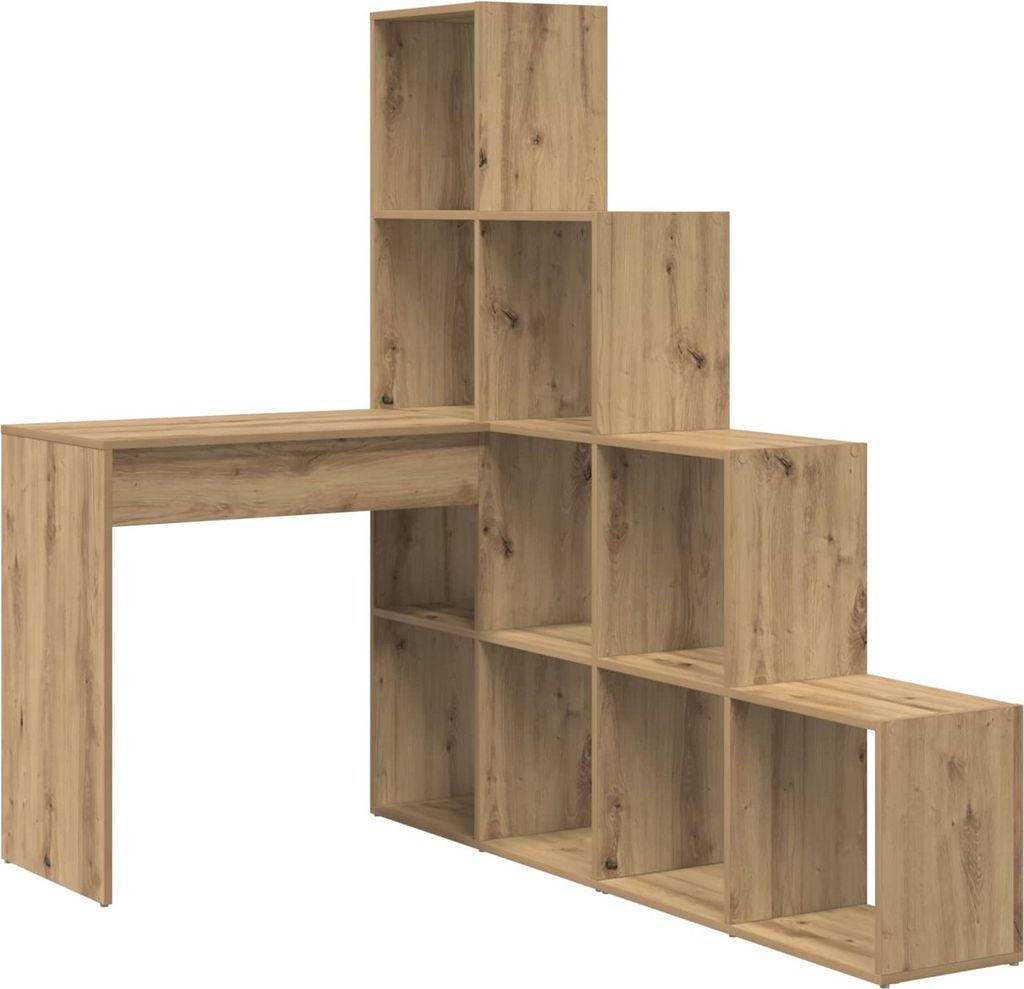 Eck-Schreibtisch Artisan-Eiche 101,5 x 149,5 x 149,5 cm
