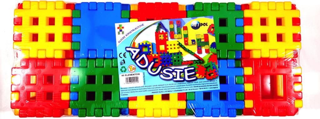 Lustige Adusie Bausteine Set "60" - Bunte Kreativität für Kinder