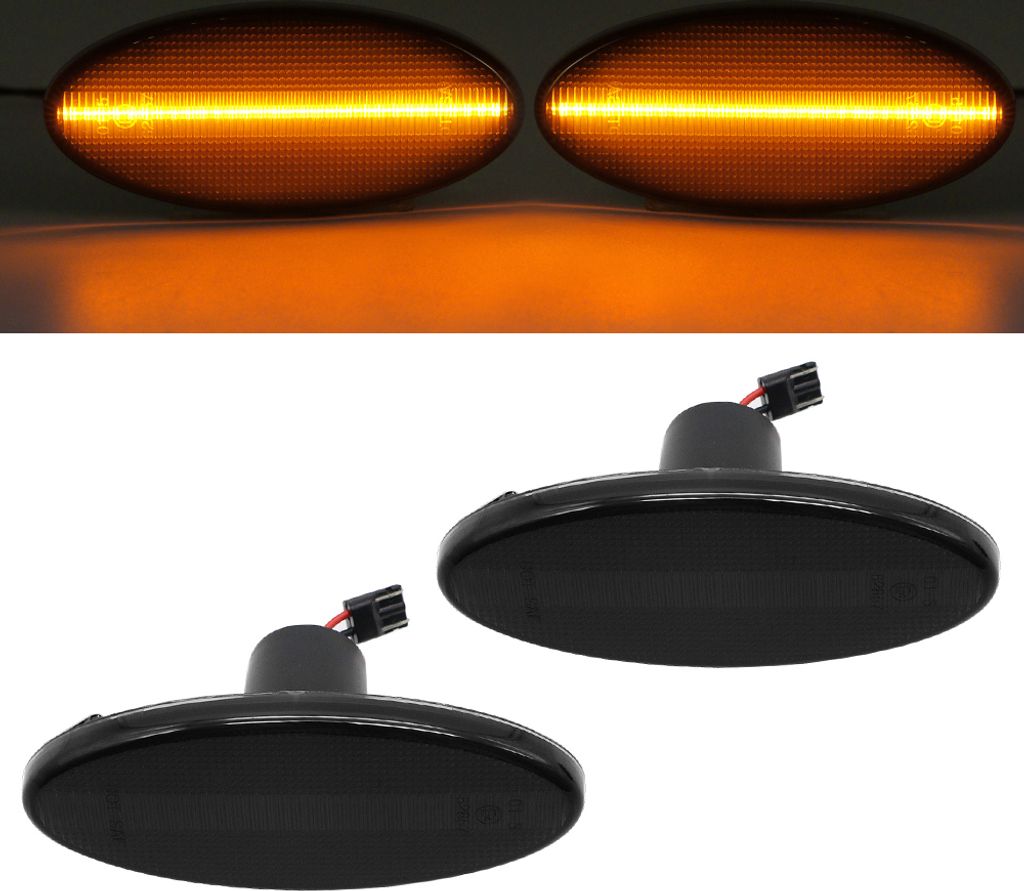 2x LED Seitenmarkierungsleuchten Smoke für Renault Master/Opel Movano