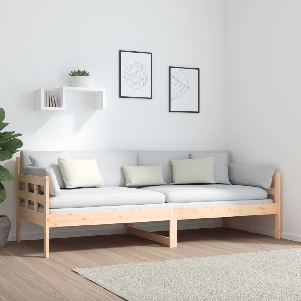 vidaXL Tagesbett Massivholz Kiefer 80x200 cm - Tagesbett - Tagesbetten - Tagesbett Holz - Tagesbett Massivholz