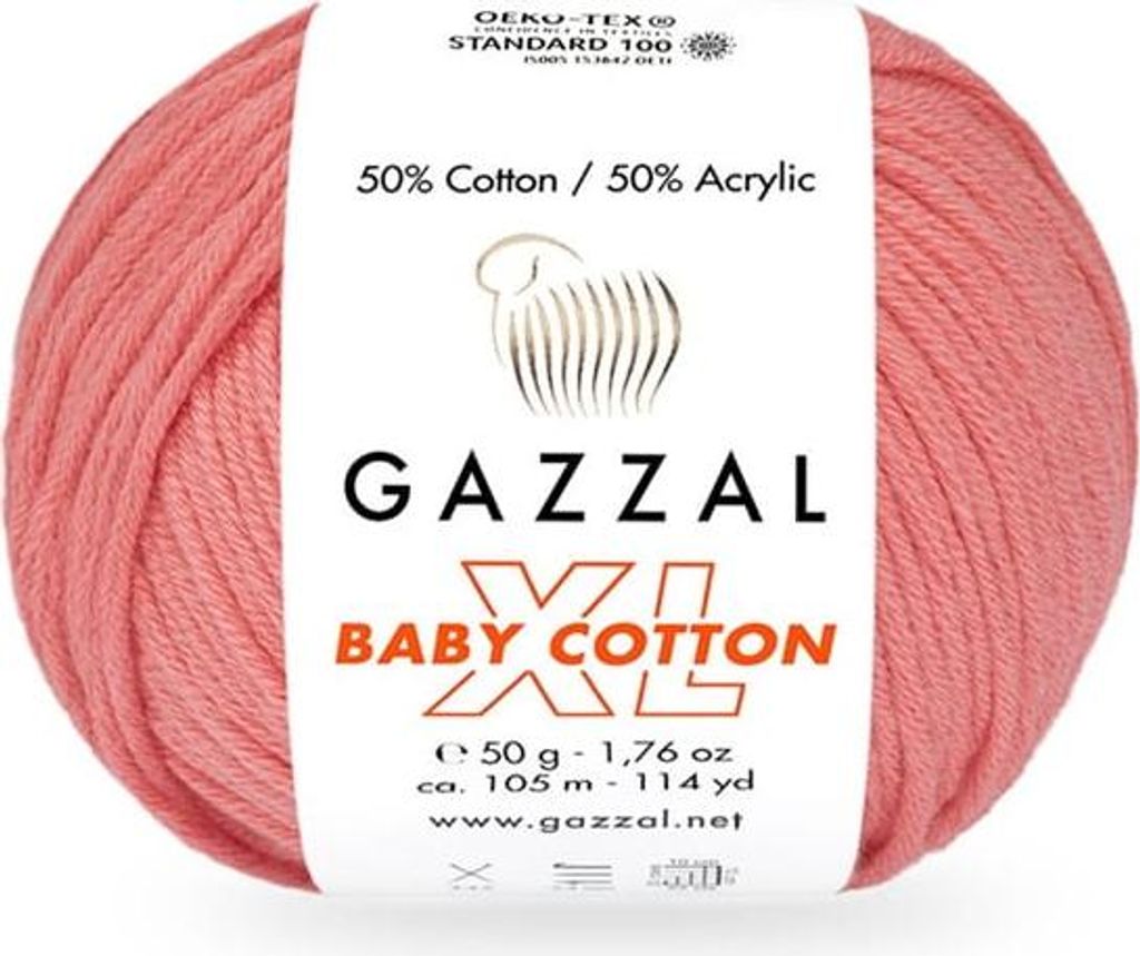 Gazzal Baby Baumwolle XL 3435 Weiches Babygarn, 50% Produktbild 