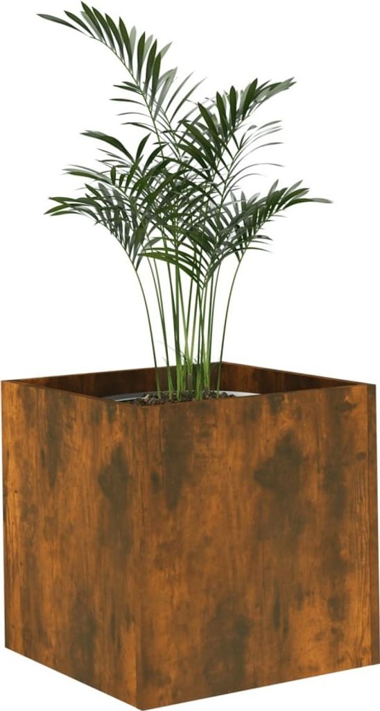 vidaXL Pflanzgefäß Räuchereiche 40x40x40 cm Holzwerkstoff Produktbild 