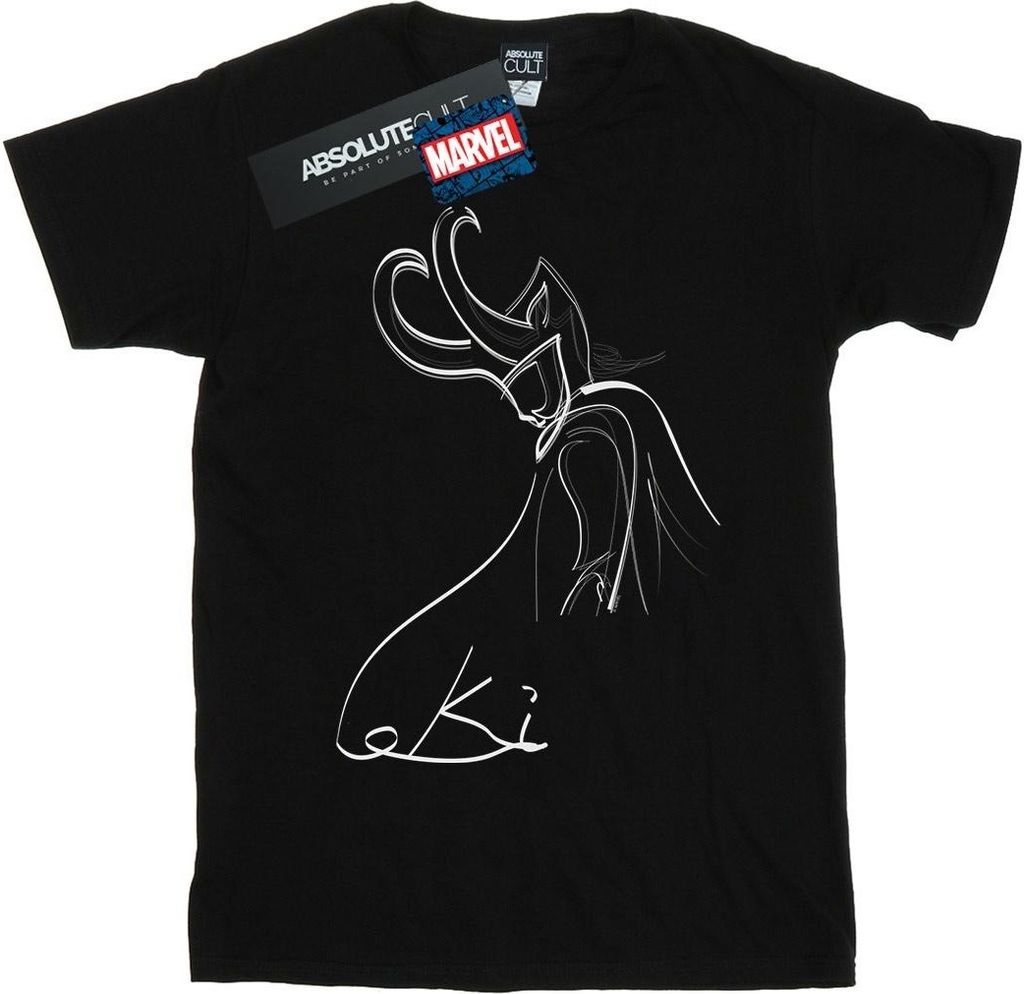 Marvel - T-Shirt für Damen BI40495 (S) (Schwarz)