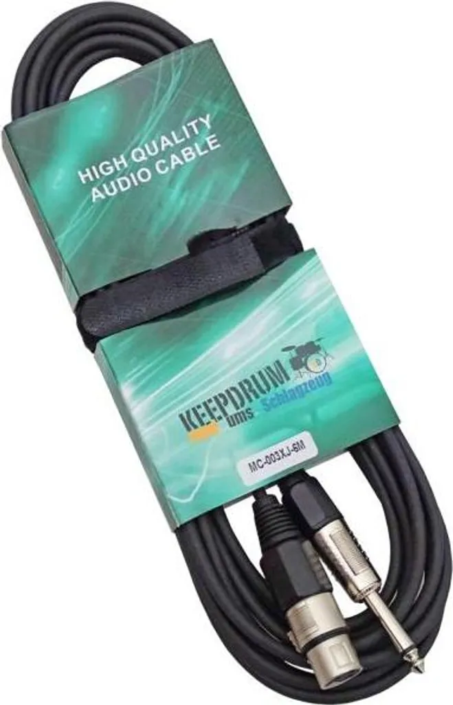 Cavo Microfonico 6 Metri keepdrum MC003XJ | Prezzo Imbattibile XLR-Jack