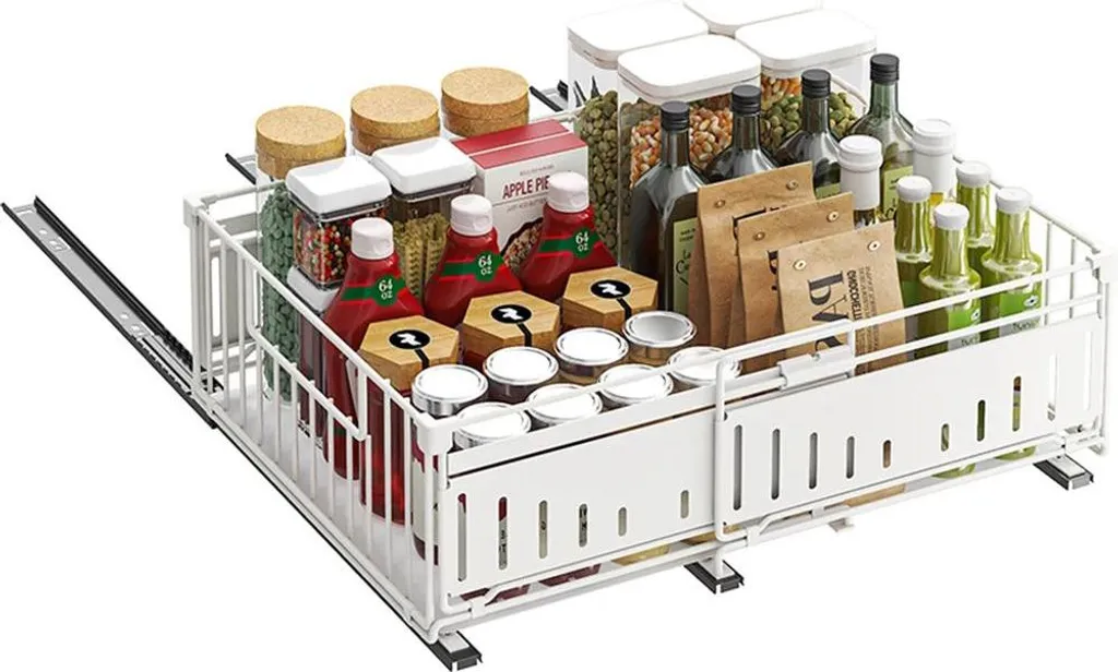 Organizer Cucina Estraibile Telescopico 33-49cm | Acciaio Grigio XXL