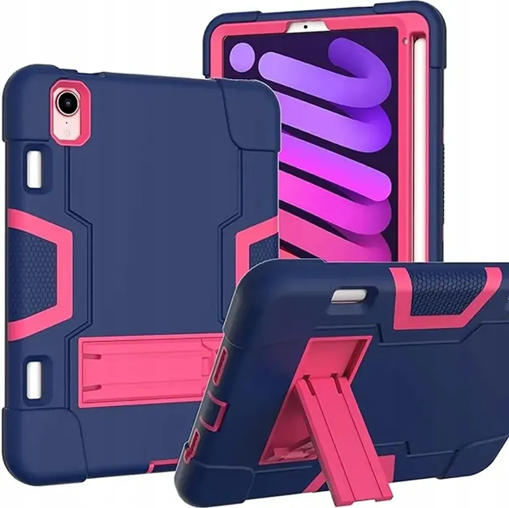 Custodia per iPad Mini 6 8,3" con supporto e stilo blu navy