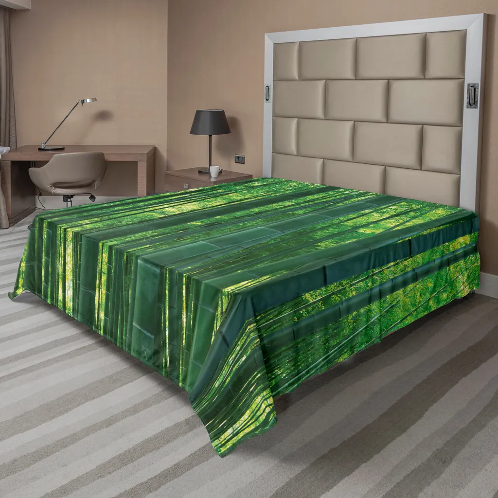 Drap en bambou anti-transpiration et hypoallergénique décor jungle