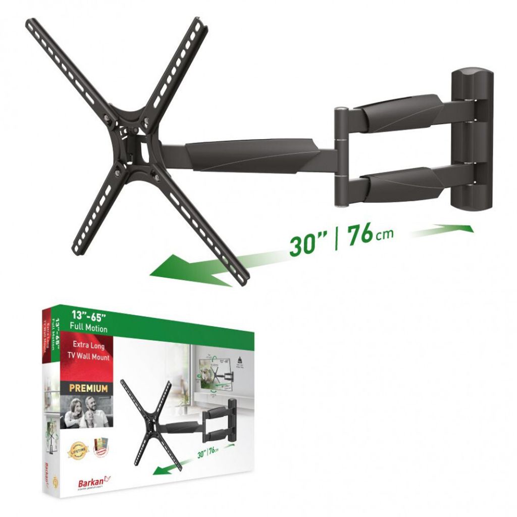 Barkan TV Wall Mount 13"- 65" Black Obrázok produktu 