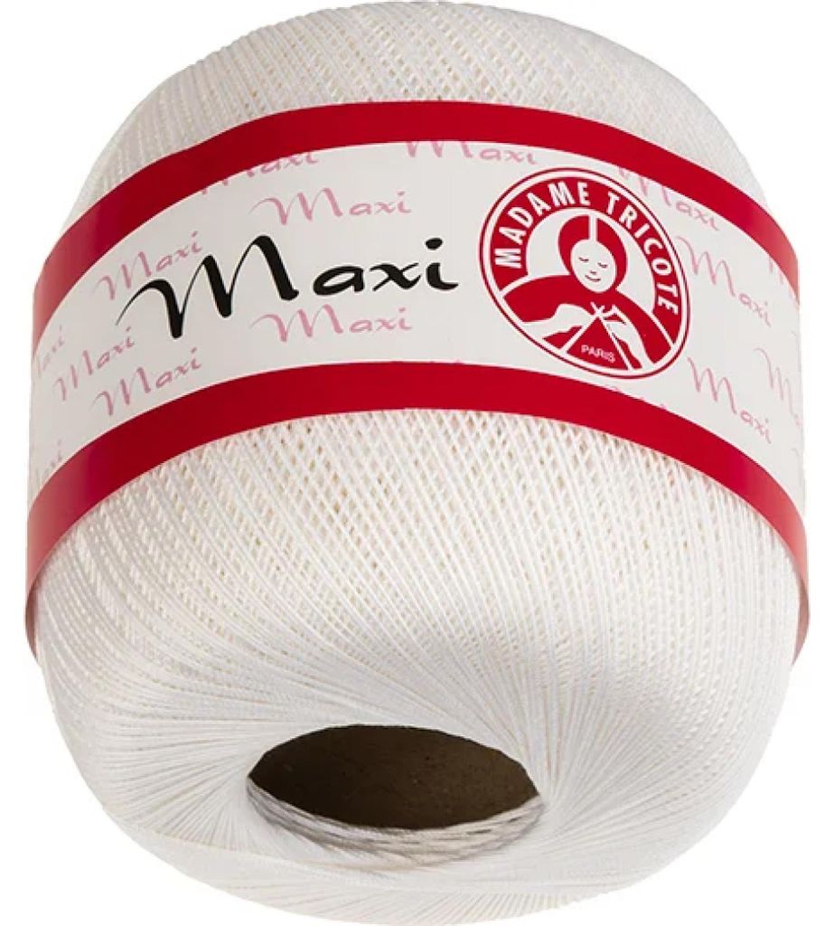 Przędza MAXI MT - 100 g / 565 m - bielona biała Zdjęcie produktu 