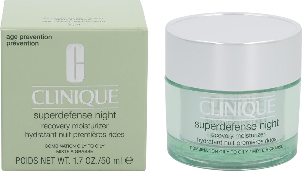 Clinique Superdefense Night Recovery, Frauen, 50 ml, Creme, Produktbild 