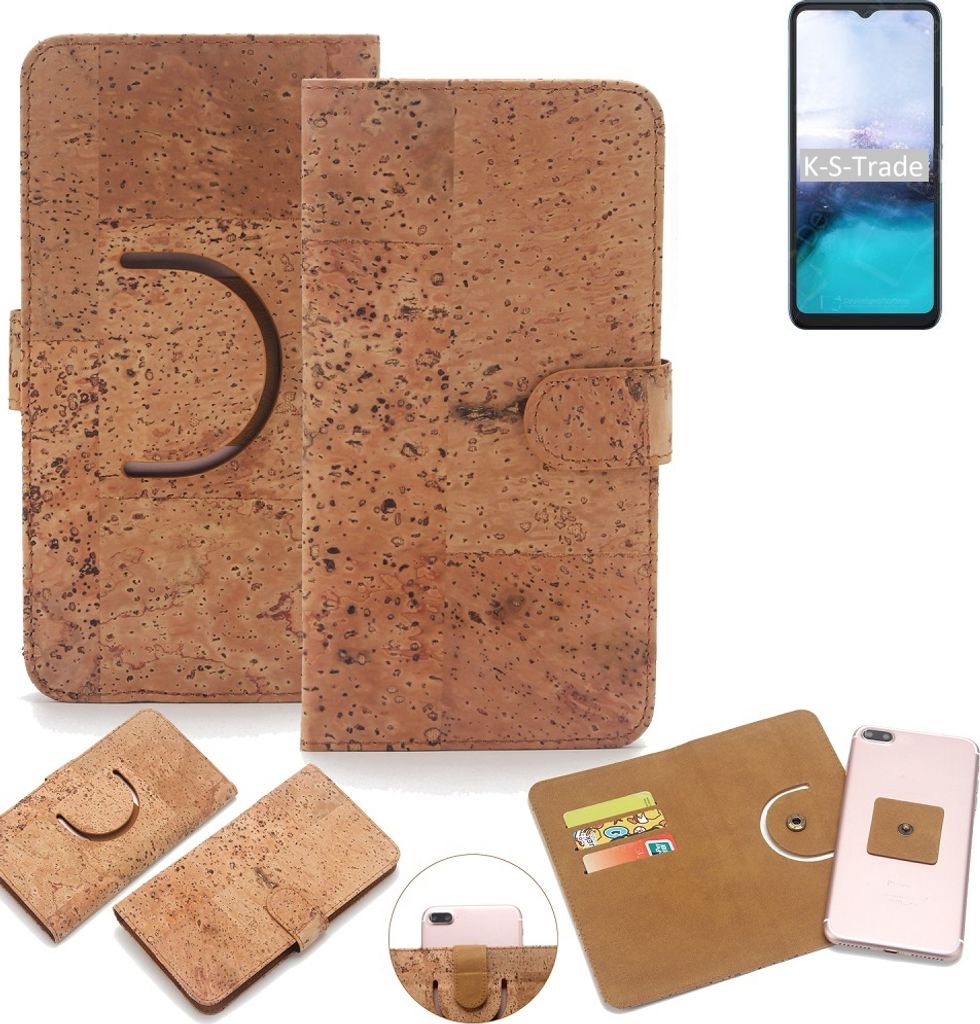 K-S-Trade Handy-Hülle Schutz-Hülle kompatibel mit HiSense R12 5G Handyhülle Schutzhülle Korkhülle Kork-Hülle 1x