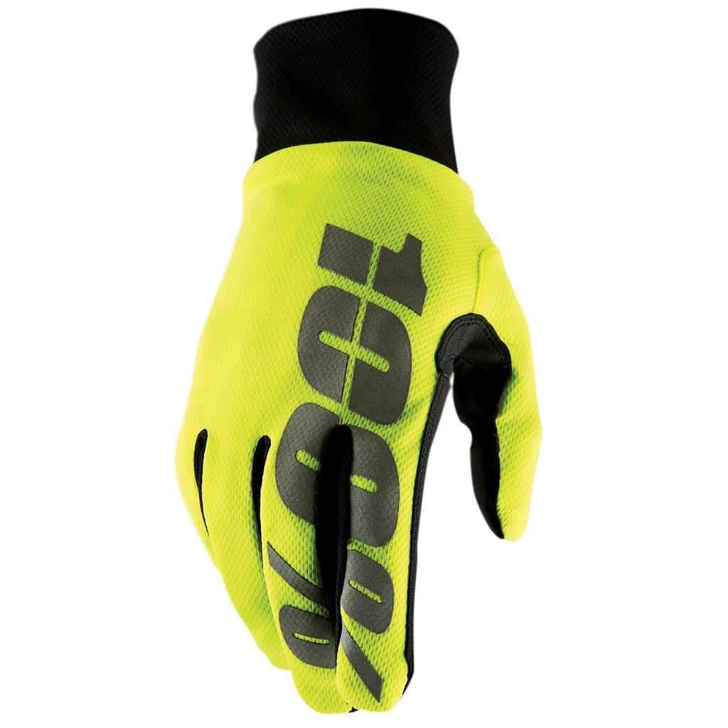 100% SPEEDLAB Langfinger-Fahrradhandschuhe - HYDROMATIC - Gelb XL