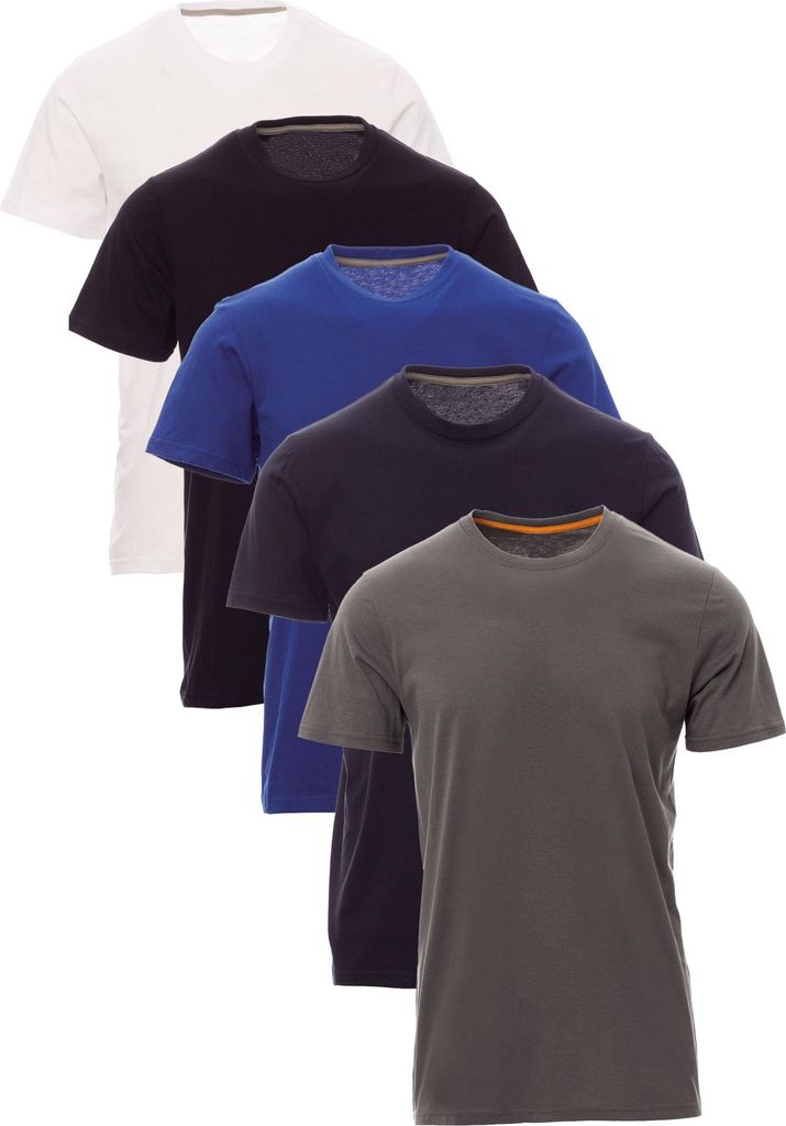 Mivaro Herren T-Shirt 5er Pack Basic Rundhals - Männer Tshirt 100% Baumwolle atmungsaktiv - kurzarm - Unterziehshirt - Regular Fit - bis Größe 5XL