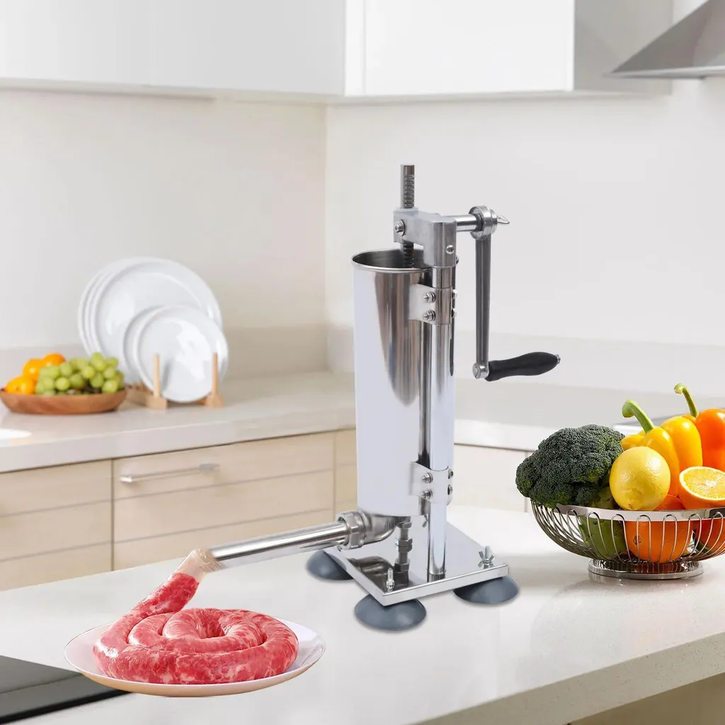 Insaccatrice Salsiccia Manuale 3L 2.7kg Inox - Qualità Italiana - 7