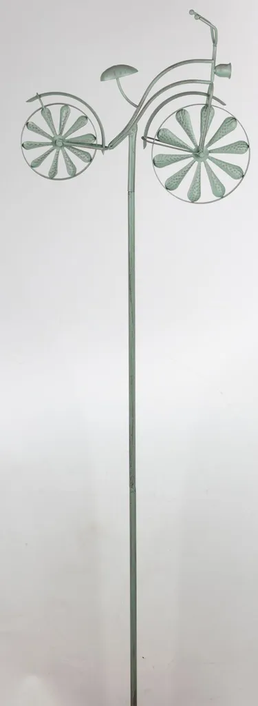 Bâton de jardin vélo métal 160cm résistant pour décorer durablement
