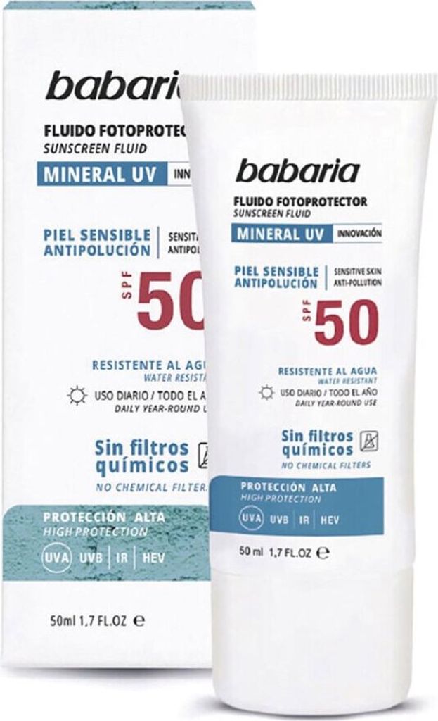 Babaria Sun Mineral Fotoprotector Facial Fluid Spf50 50ml