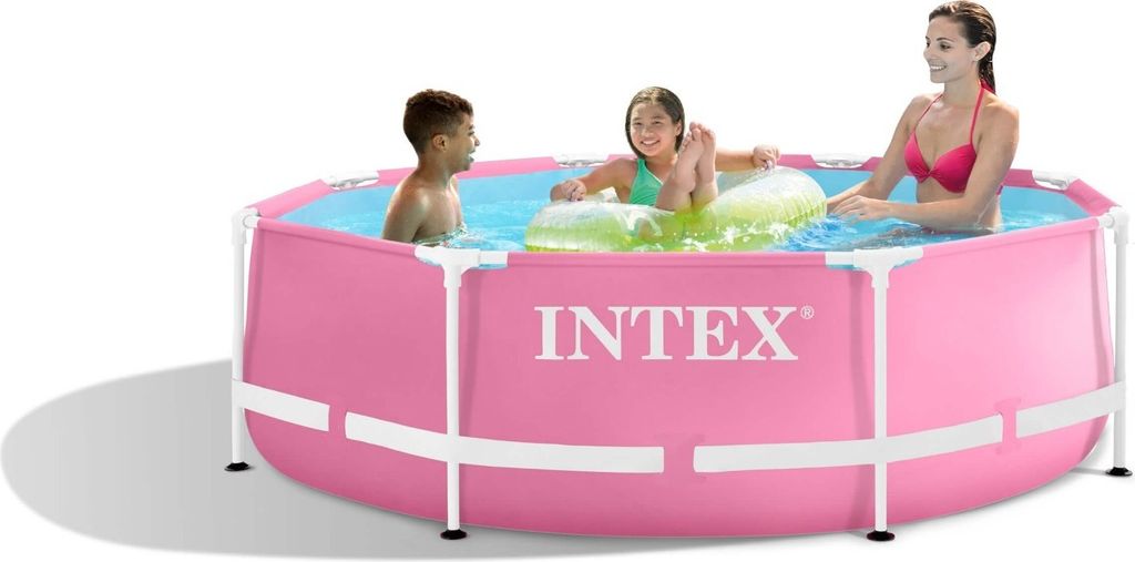 INTEX 28290NP - Pink Metal Frame Pool (244x76cm) Produktbild 7