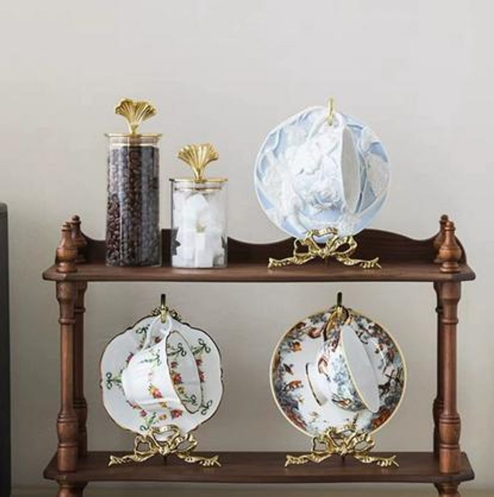 Einzeltassen-Halter aus Messing – Hängender Teetassen- & Kaffeebecherständer, retro-Design für Zuhause