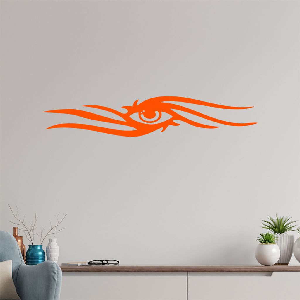 Tribal Auge Wandtattoo in 6 Größen - Wandaufkleber Wall Sticker - Dekoration, Küche, Wohnzimmer, Schlafzimmer, Badezimmer