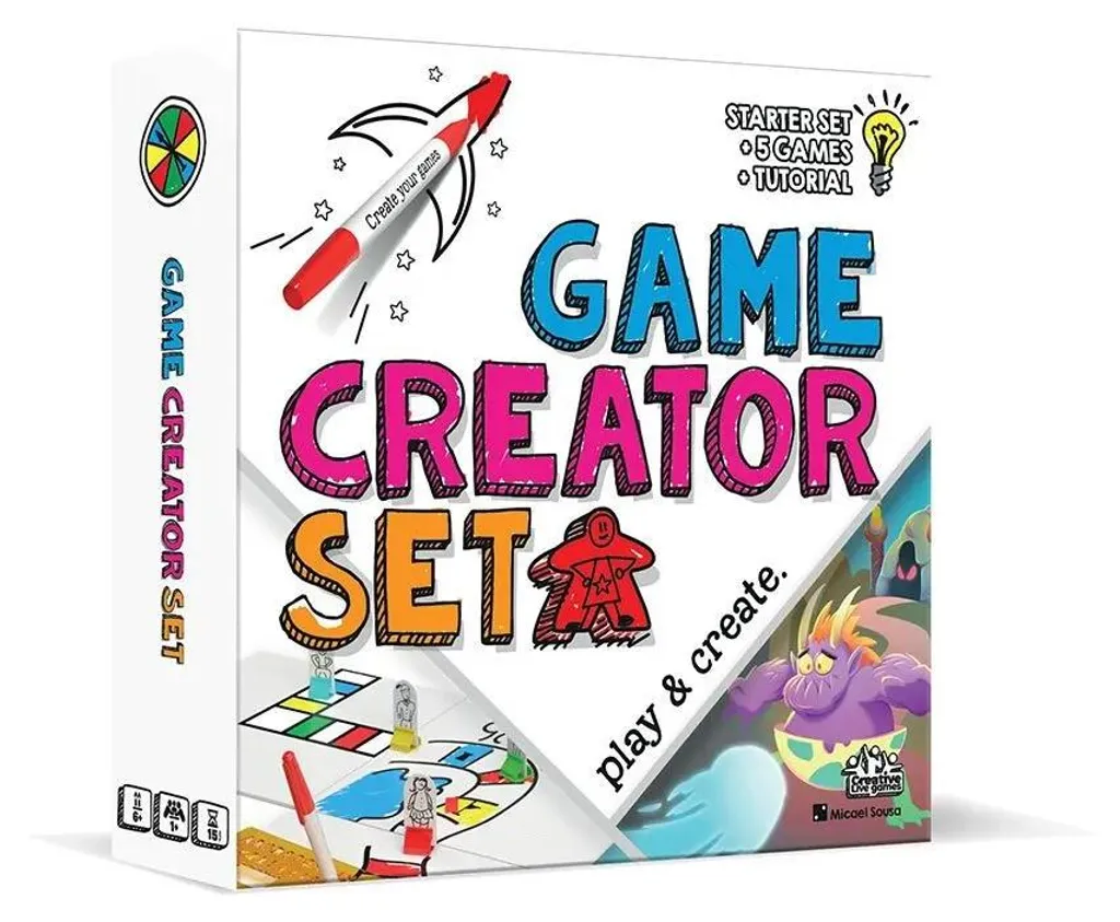 Creative Live Games Game Creator Set - Jeu de Société Anglais Multicolore