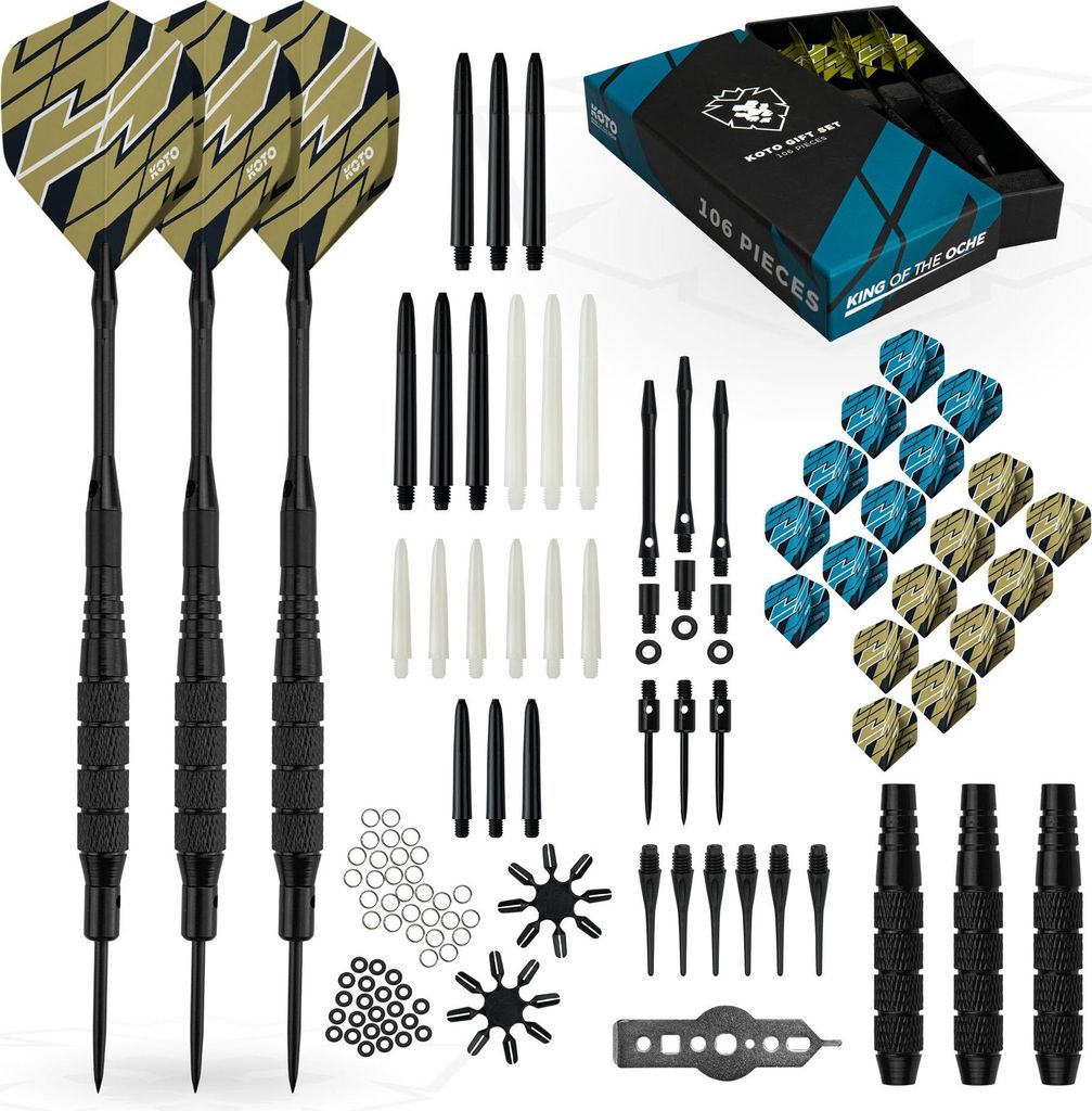 KOTO - Converter Brass Giftset, Dartpfeile Inkl. 100 Micron Produktbild 
