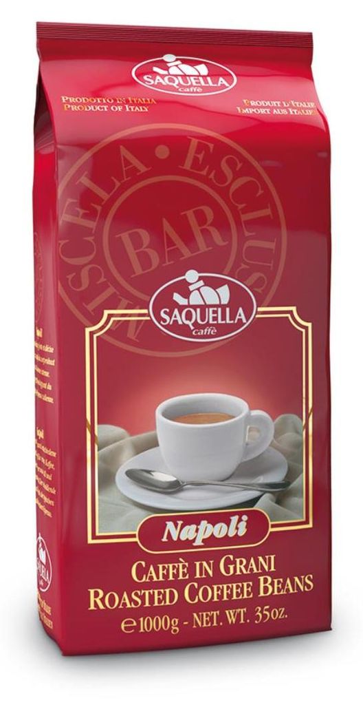 Saquella Espresso Napoli BAR, 1 kg koffiebonen – Sterke Productafbeelding 