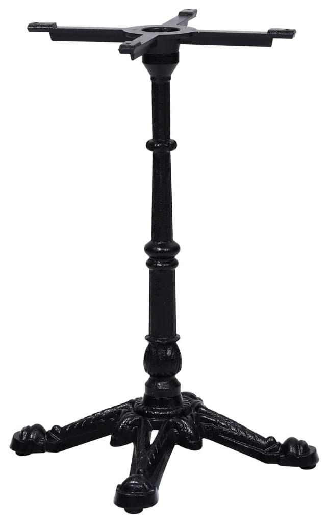 vidaXL Bistro stôl čierny 52x52x72 cm liatina Obrázok produktu 