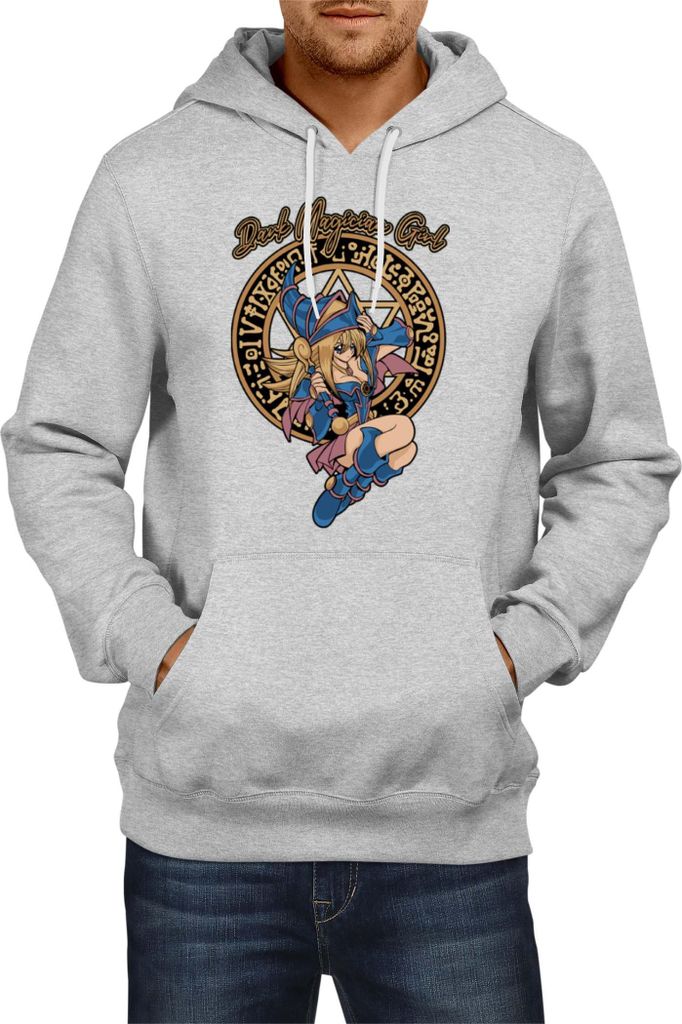 Herren Kapuzenpullover Japan Manga Anime Comics Yu Gi 025, Man M / Grau