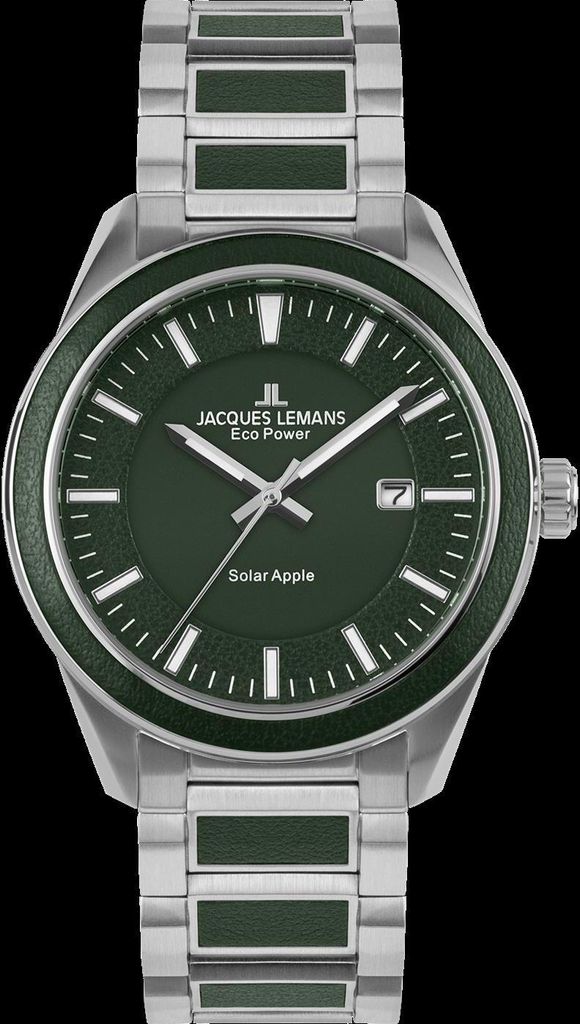 Jacques Lemans 1-2116E Eco Power Apple Herrenuhr 40mm 10ATM