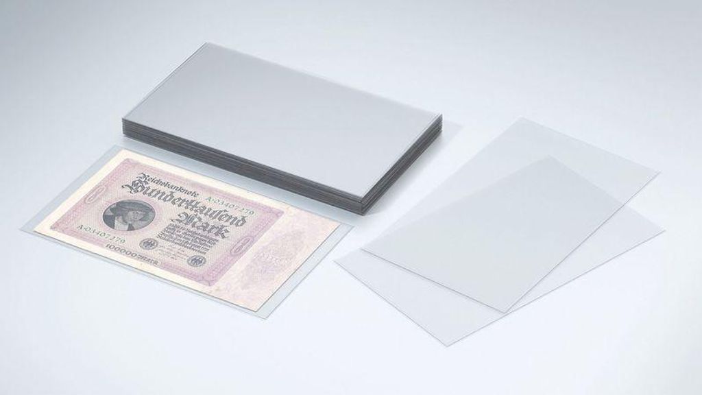 50x KOBRA-Schutzhüllen für Banknoten bis 204 x 124 mm Nr. T58