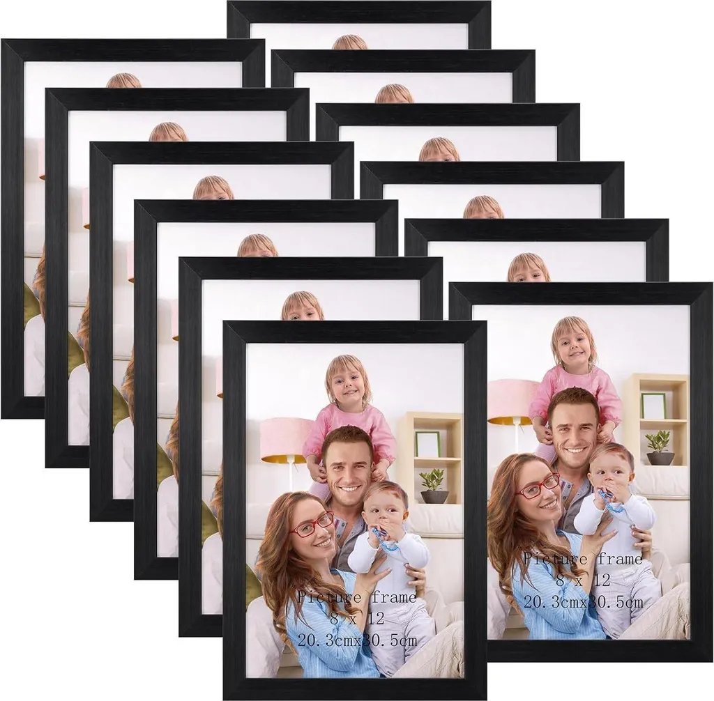 Cornici Foto 20x30 cm Nere Set Collage - Design Essenziale Parete