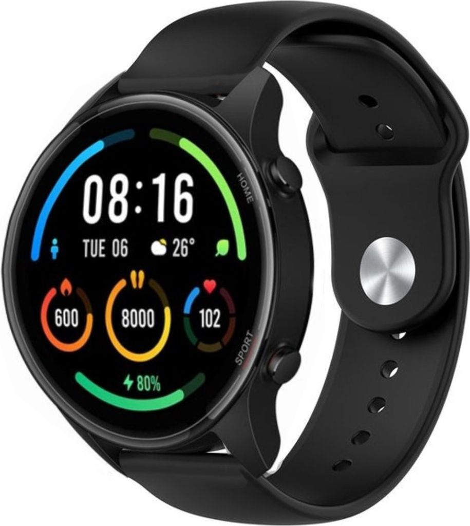 Strap-it Xiaomi Mi Watch Sportarmband (Schwarz)