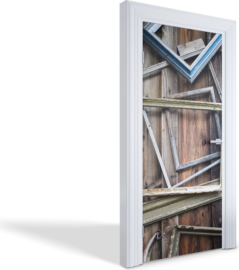 Wandtattoos Türen Selbstklebende Wandsticker Türtapeten - Alte Rahmen - 95 x 205 cm