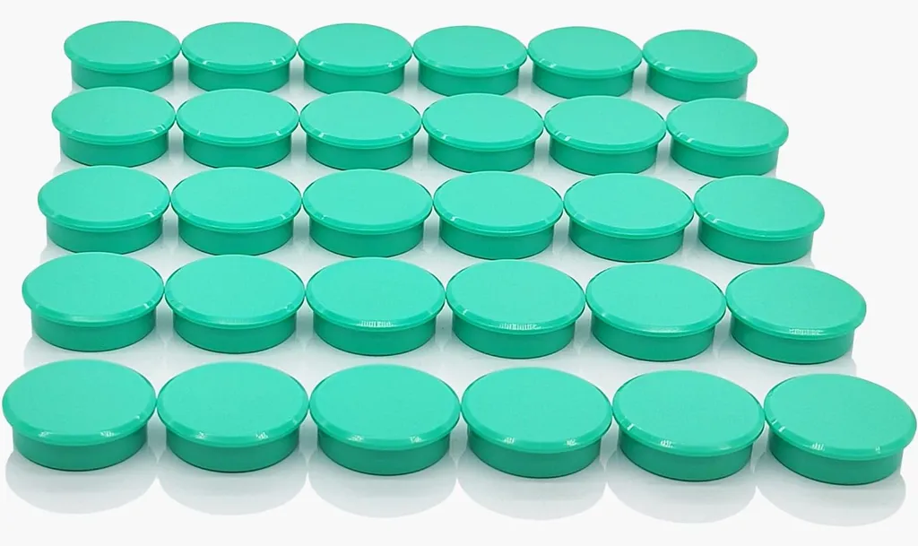 Aimants Colorés Puissants - Pack de 30 Petits Aimants Ronds Verts
