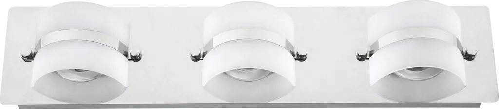 Éclairage miroir salle de bain LED chrome 3 spots Tony Rabalux 5491