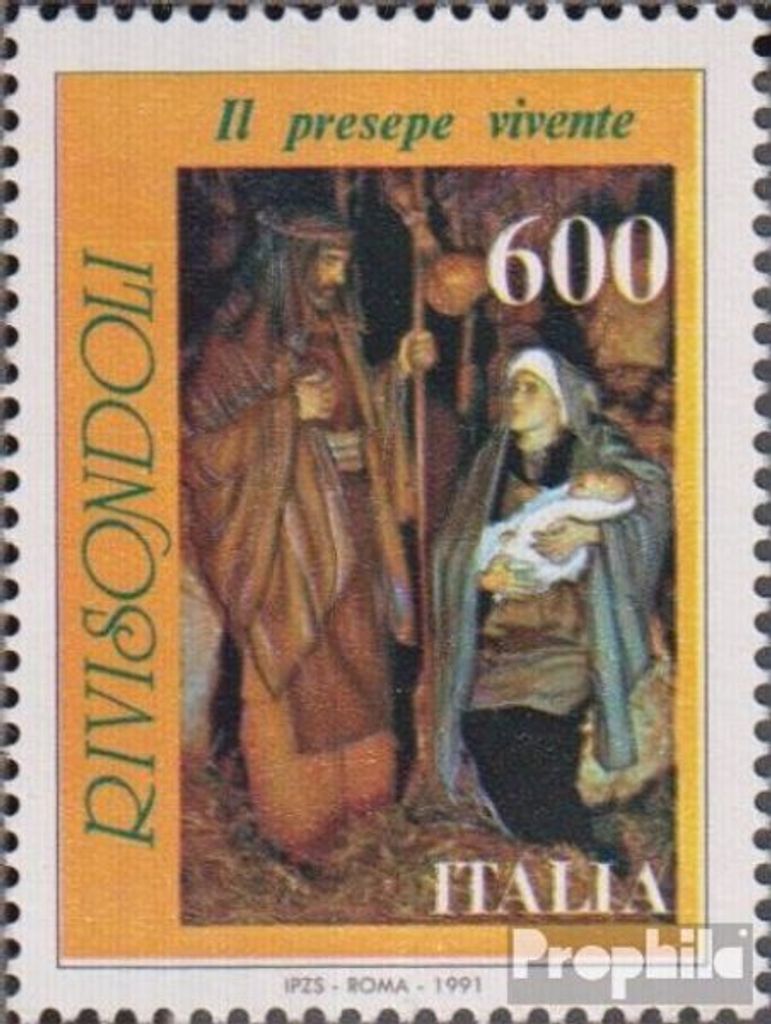 Briefmarken Italien 1991 Mi 2166 (kompl.Ausg.) postfrisch Krippenspiel