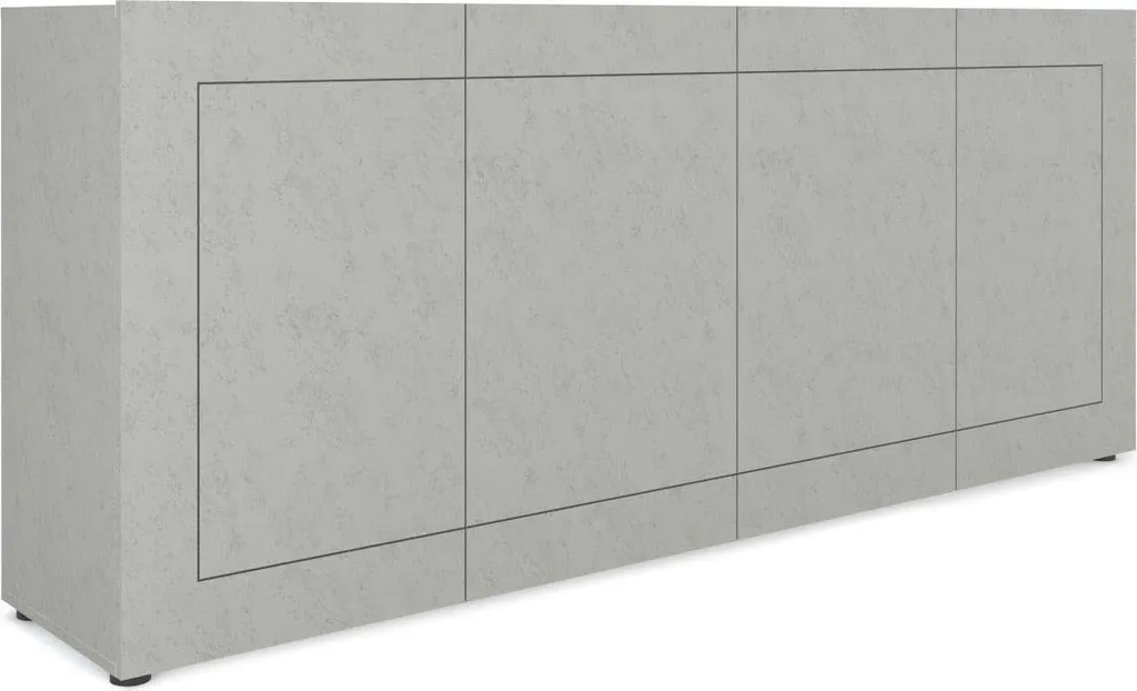 Buffet 4 portes Elios ITAMOBY 200x40x83,5 cm coloris cachemire chic