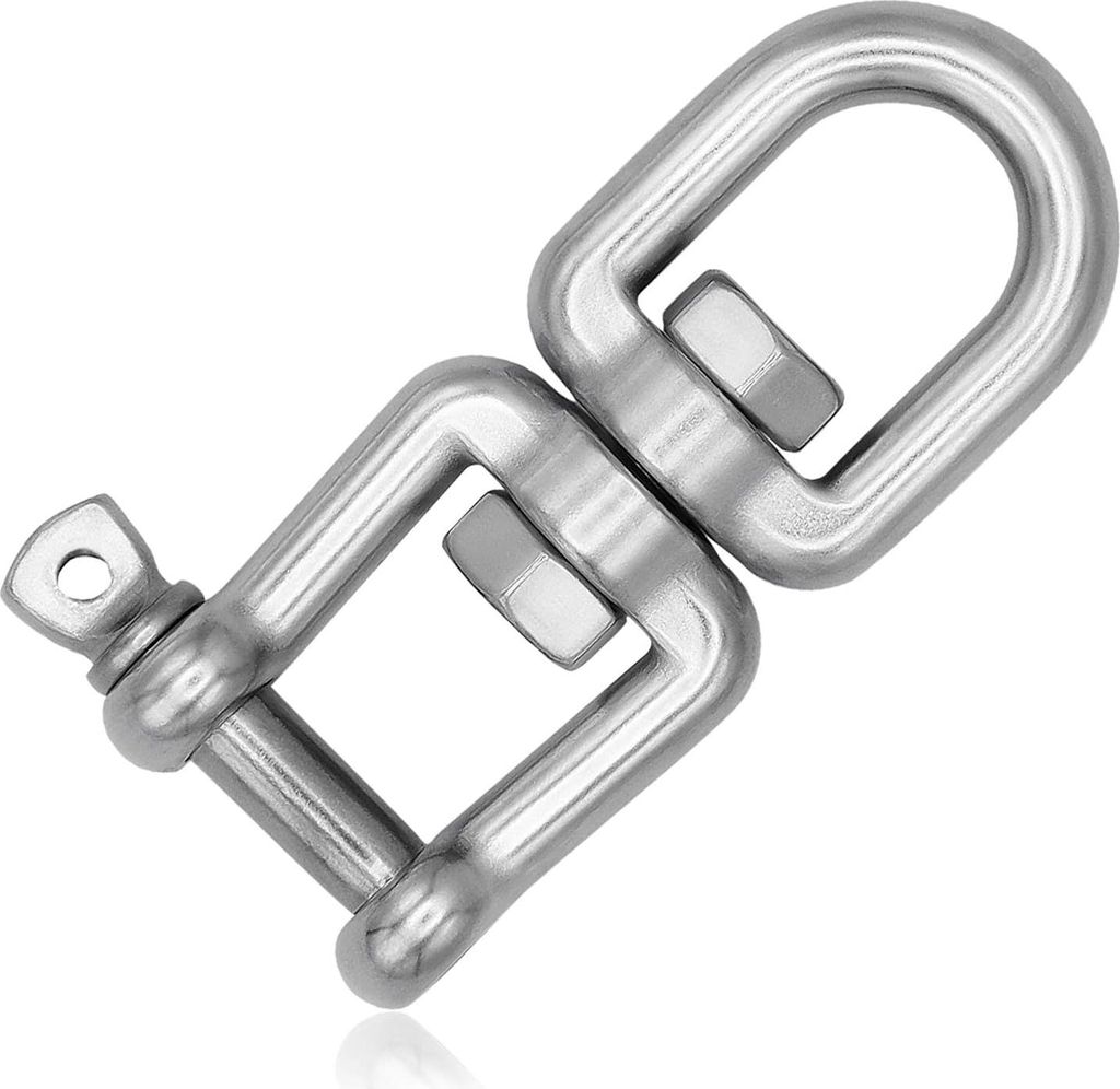 Edelstahl-Drehgelenk 8mm für Hängestühle und Boxsäcke - Bis 300kg belastbar und wetterbeständig
