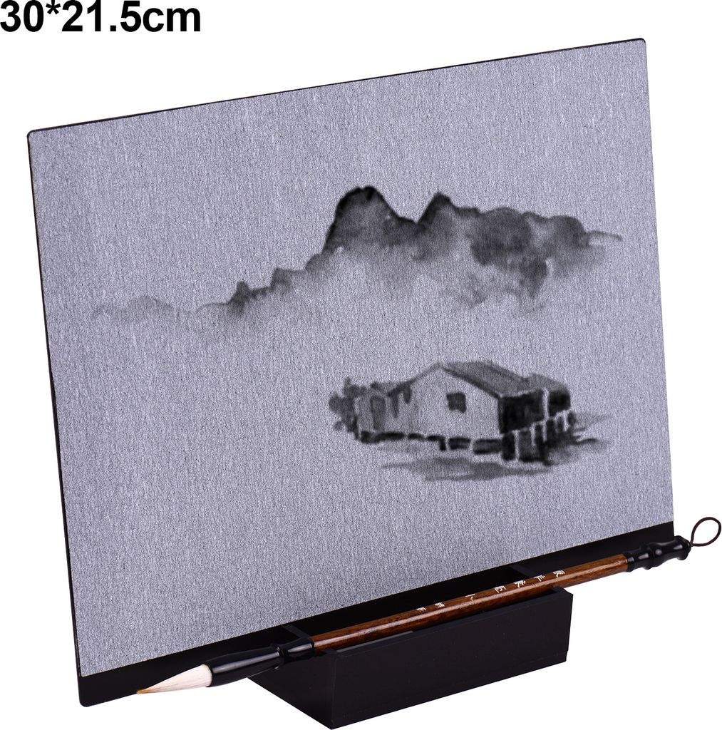 Wiederverwendbare Buddha Board Artist Board Farbe mit Wasserbürste & Stand Release Druckentspannung Meditation Kunst Achtsamkeit Entspannendes Ges...