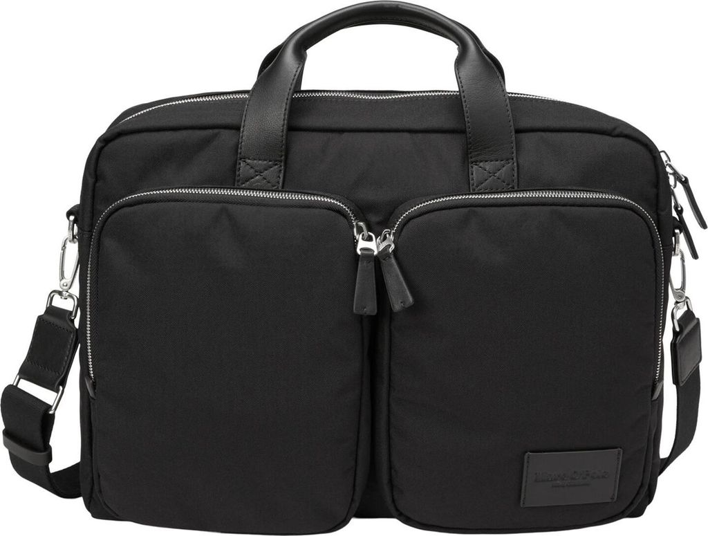 Marc O'Polo Aktentasche Schultertasche mit Laptopfach Glen Business Bag Black schwarz