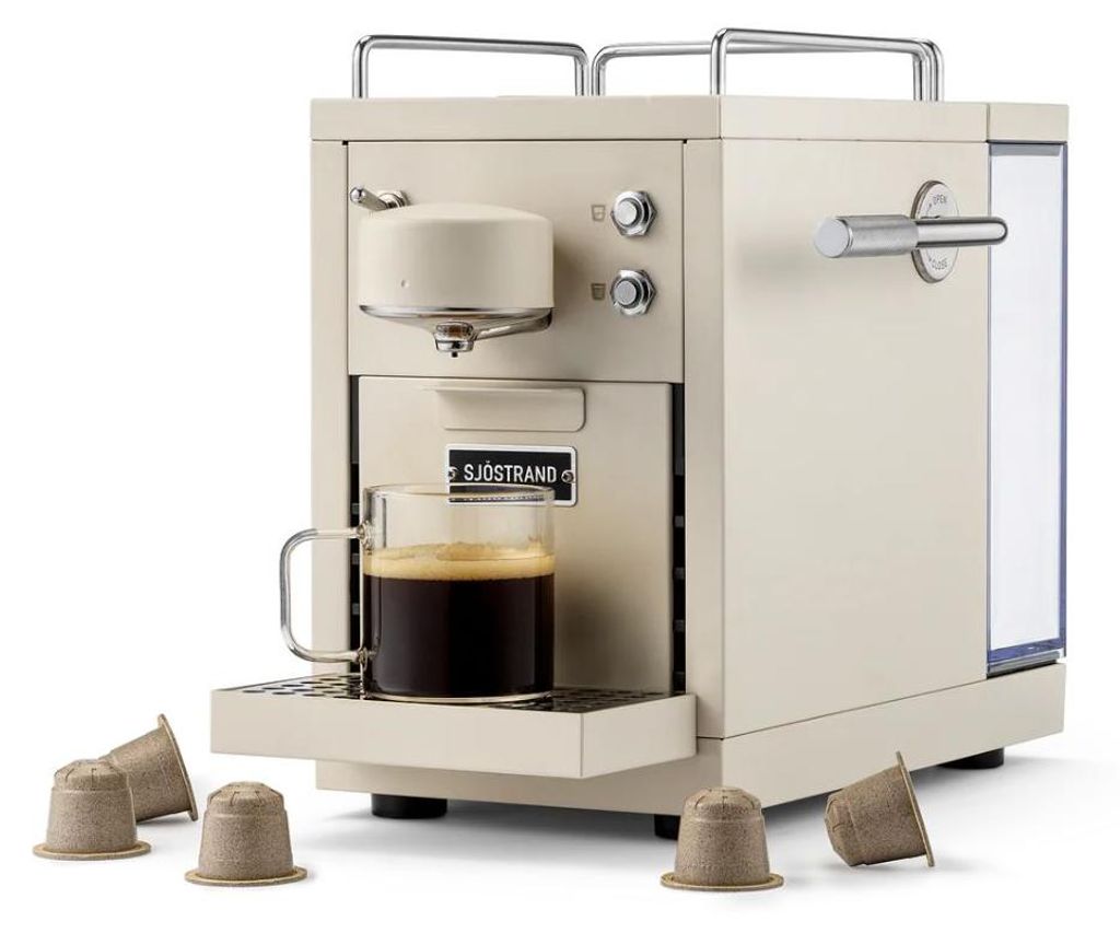 Sjöstrand The Original 2 Kapsel-Kaffeemaschine Beige Produktbild 