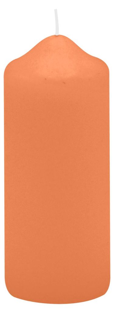 Spitzkopf Stumpen Kerzen Mango Orange 10 x Ø 4 cm, 12 Stück