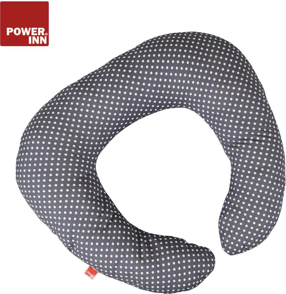 POWER INN BABY'S BUDDY Stillkissen | ca. 70x82cm | Grau