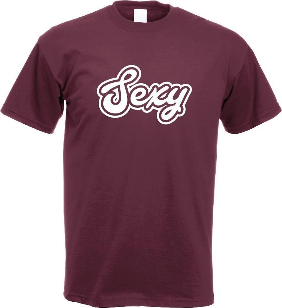 Kiwistar - T-Shirt - Burgund - y appeal Ausstrahlung Motiv Bedruckt Funshirt Design Print - mit Motiv Bedruckt - Funshirt Design - Sport - Freizeit...