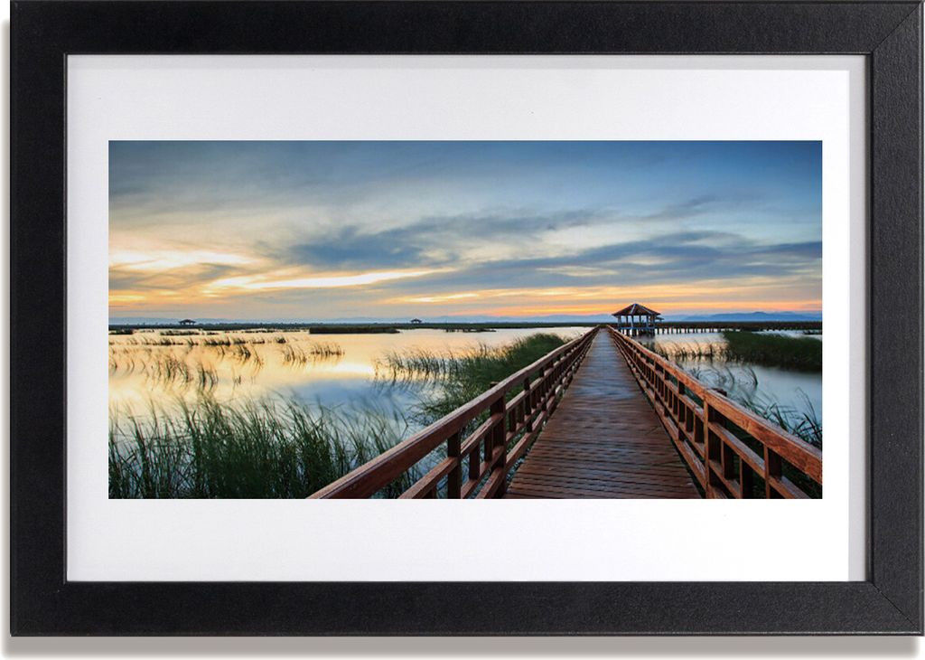 Bild 30x20 MDF-Rahmen Wandkunst Bridge-Architektur